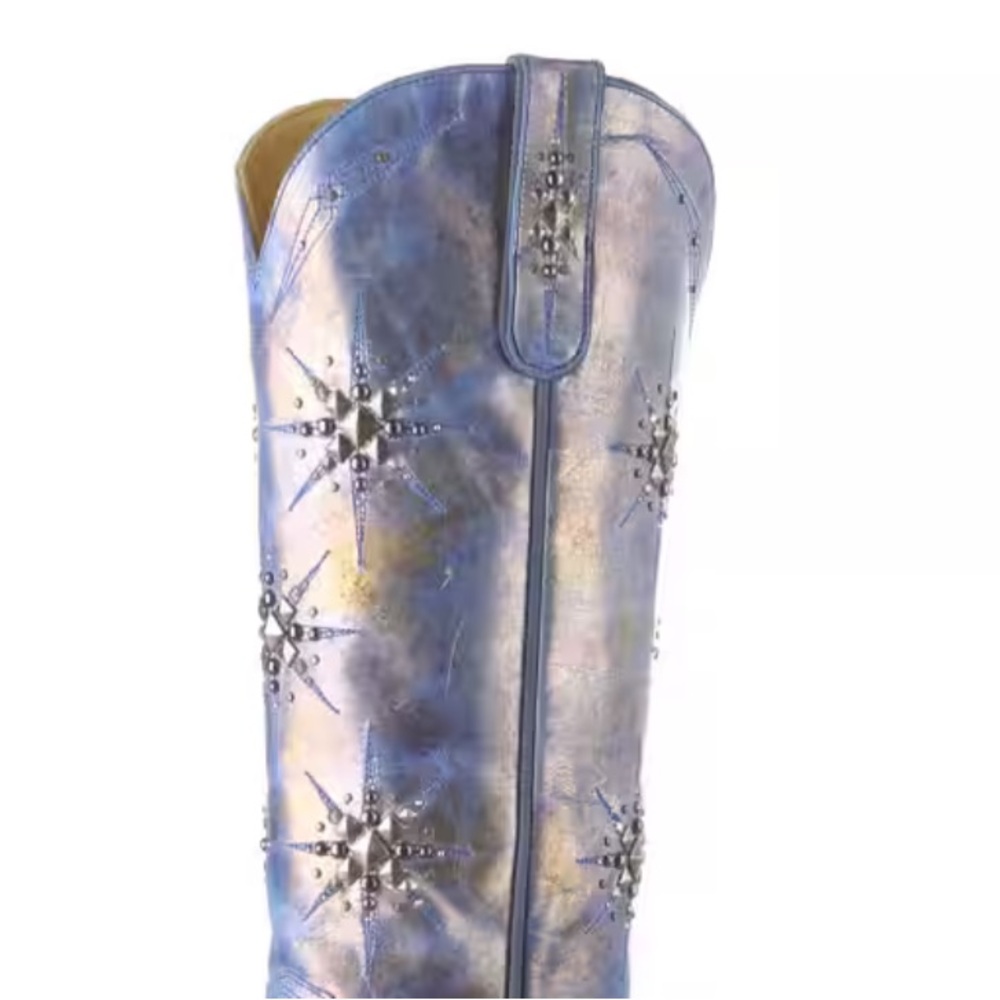 OLD GRINGO STELLETTA TALL BOOTS EMBELLISHEDS STARS SNIP TOE 7.5 NIB - Picture 10 of 11